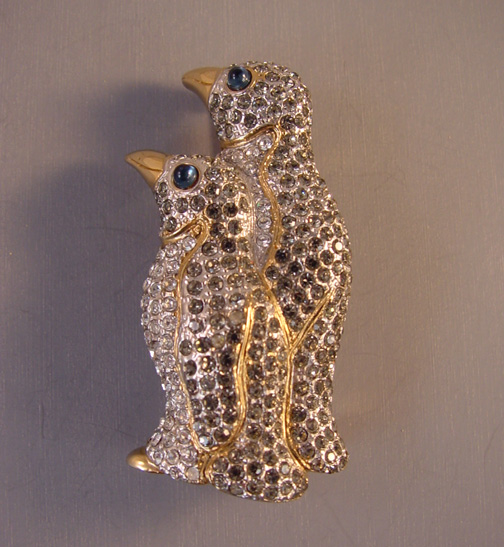 CAROLEE Limited Edition 1996 penguins brooch