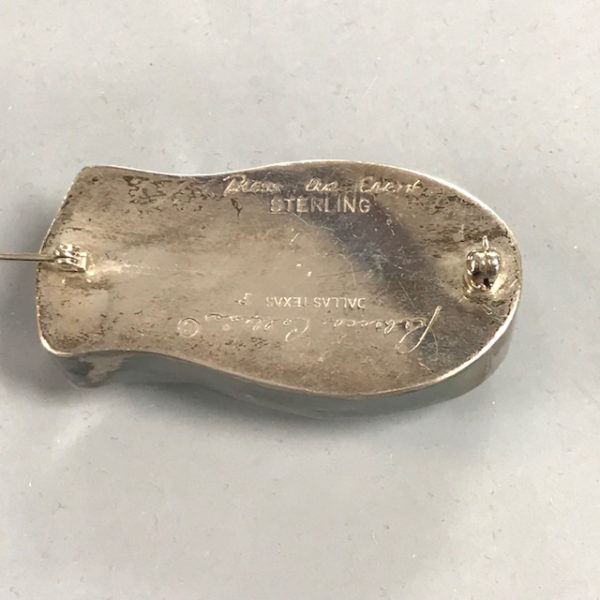 REBECCA COLLINS Dallas sterling "Bless Our Earth" brooch Morning