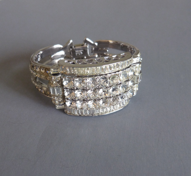 CORO 1953 brilliant clear rhinestones bracelet - $398.00 - Morning ...