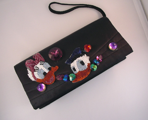 WENDY GELL Walt Disney purse with Donald & Daisy Duck