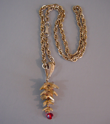 PINE CONE segmented pine cone pendant
