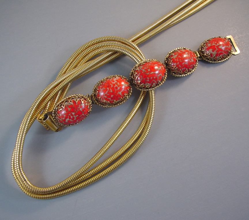 SCHREINER New York belt and buckle, fabulous marbled