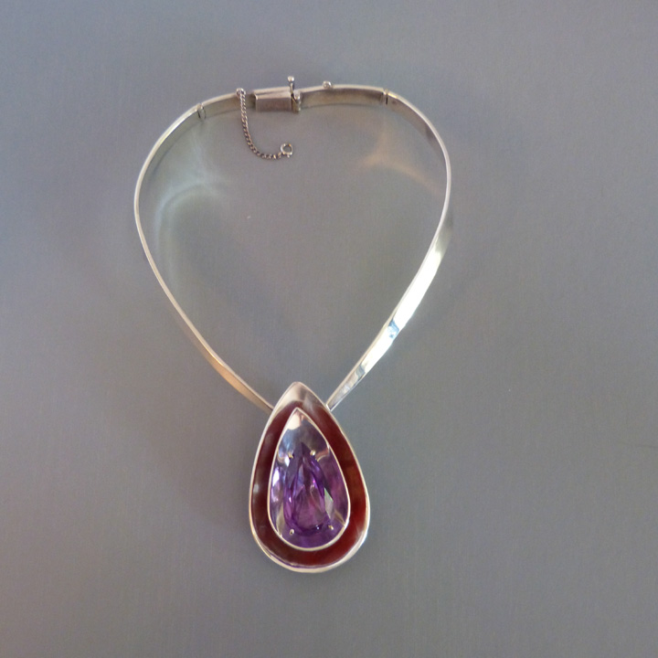 LOS CASTILLOS Taxco sterling Mexico “alexandrite” necklace