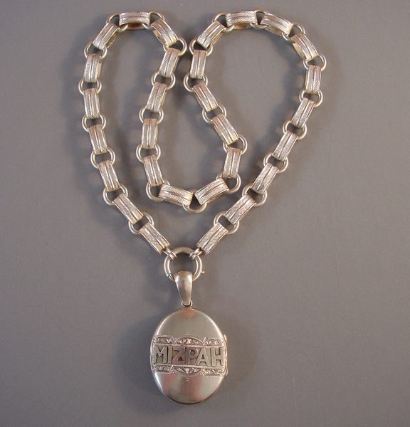 VICTORIAN Mizpah locket and collar - Morning Glory Jewelry