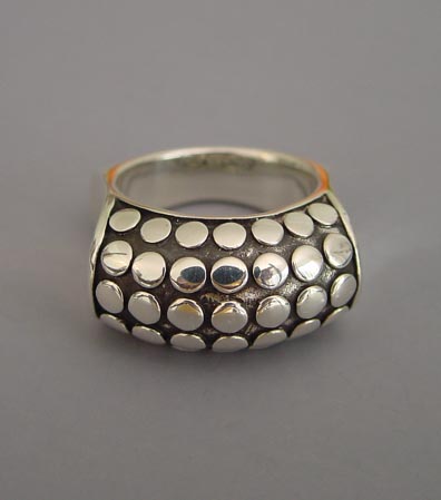 JOHN HARDY contemporary sterling ring, Kali Pebble