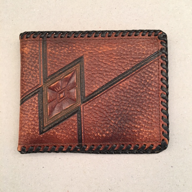 ARTS & CRAFTS Meeker hand made leather wallet