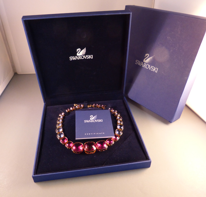 SWAROVSKI spectacular crystals necklace, original boxes